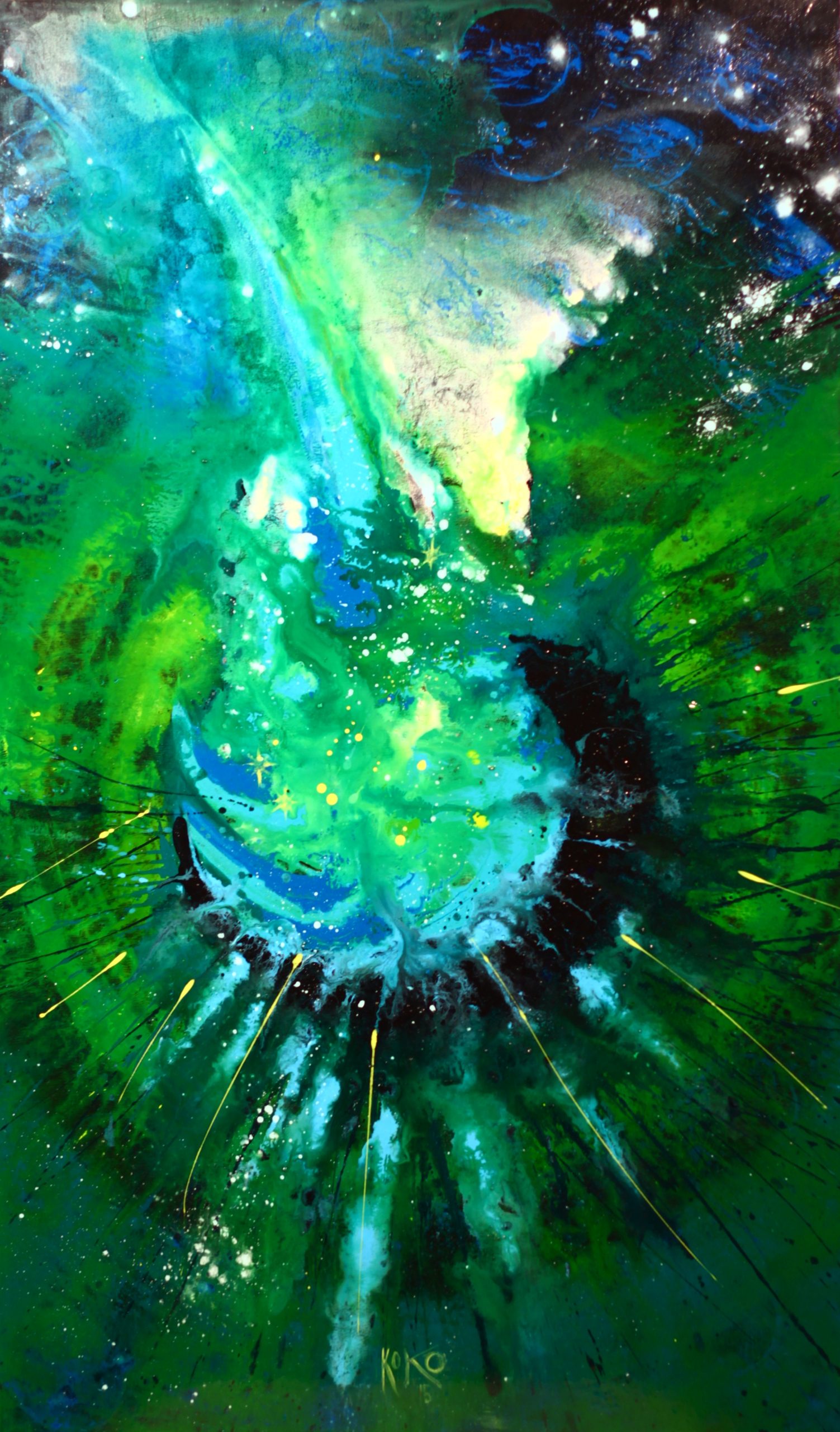 Painting Cosmic Dew
